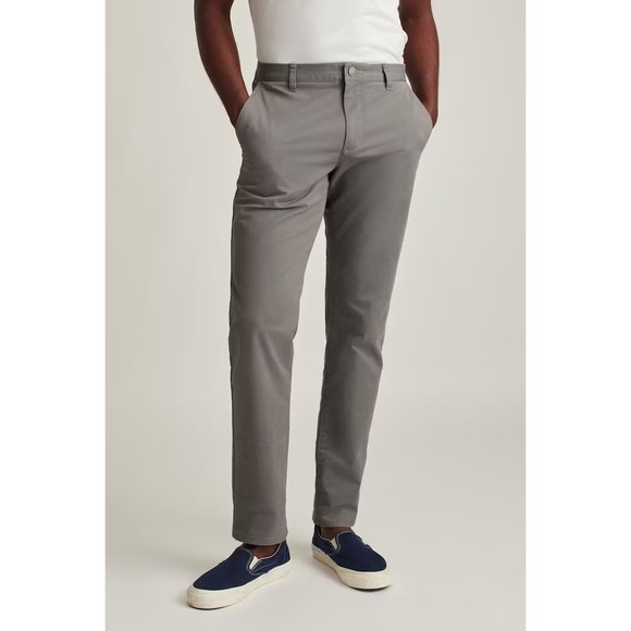 BONOBOS Original Stretch Washed Chino/ Khaki Tailored Fit Graphites Sz 28/28 NEW